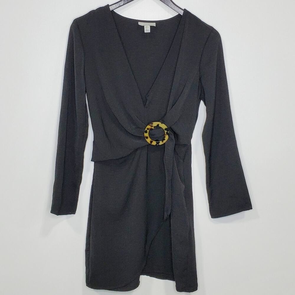 Topshop Long Sleeve Mini Dress